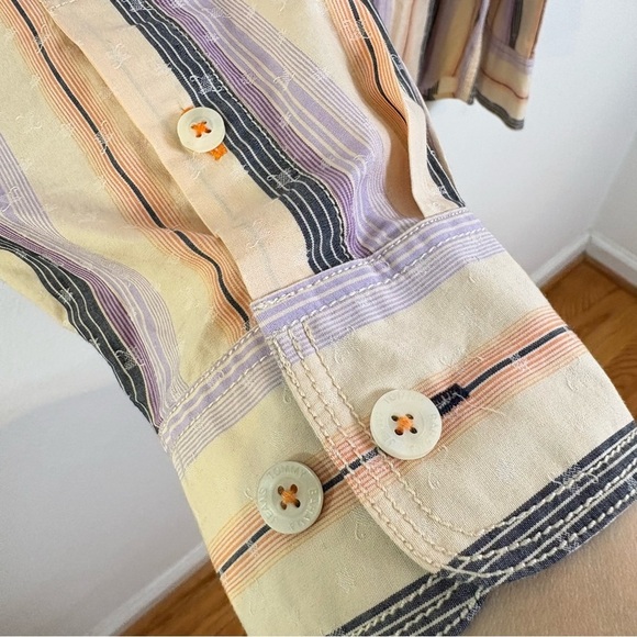 TOMMY BAHAMA Jeans Bars Stripes Sunburst Cotton L/S Button Down Shirt XXL NWT - Picture 11 of 15